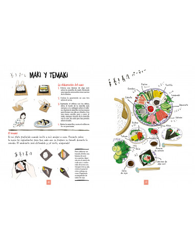 La cocina japonesa ilustrada
