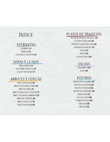 Gastronomía valenciana: recetario ilustrado