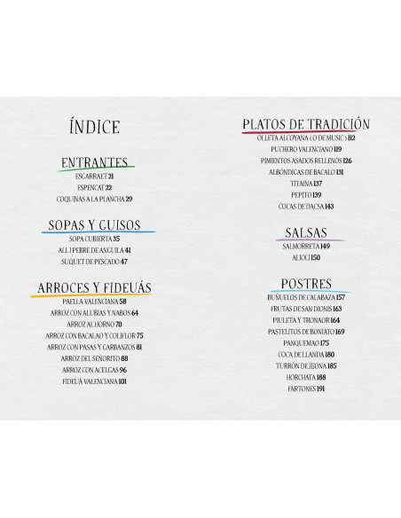 Gastronomía valenciana: recetario ilustrado