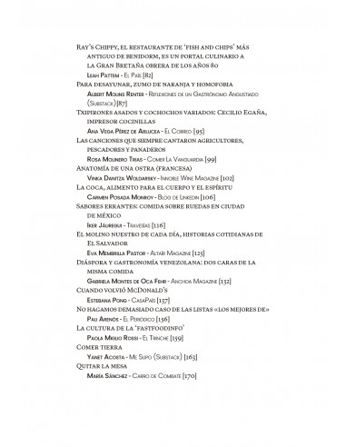 Escribir gastronomía 2024