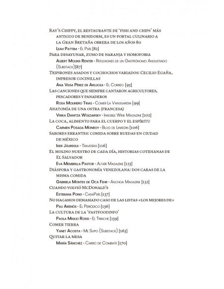 Escribir gastronomía 2024