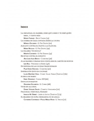 Escribir gastronomía 2024