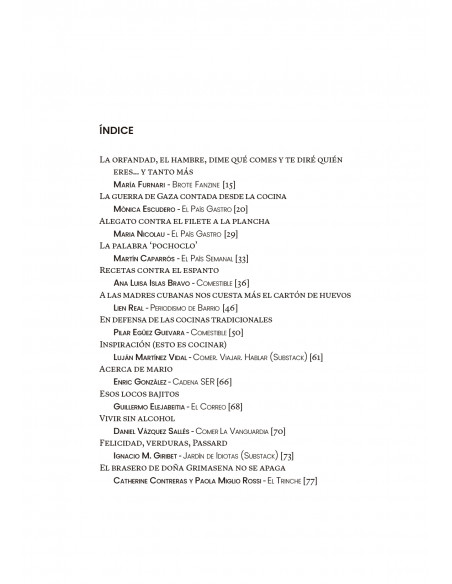 Escribir gastronomía 2024