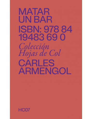 Matar un bar